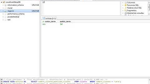 INDICES, VISTAS Y DISPARADORES EN MariaDB