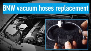 BMW rough idle? | high fuel consumption? Vacuum hoses replacement & control valve removal