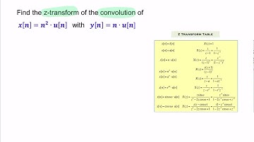 Example: Avoiding convolution using z-transform