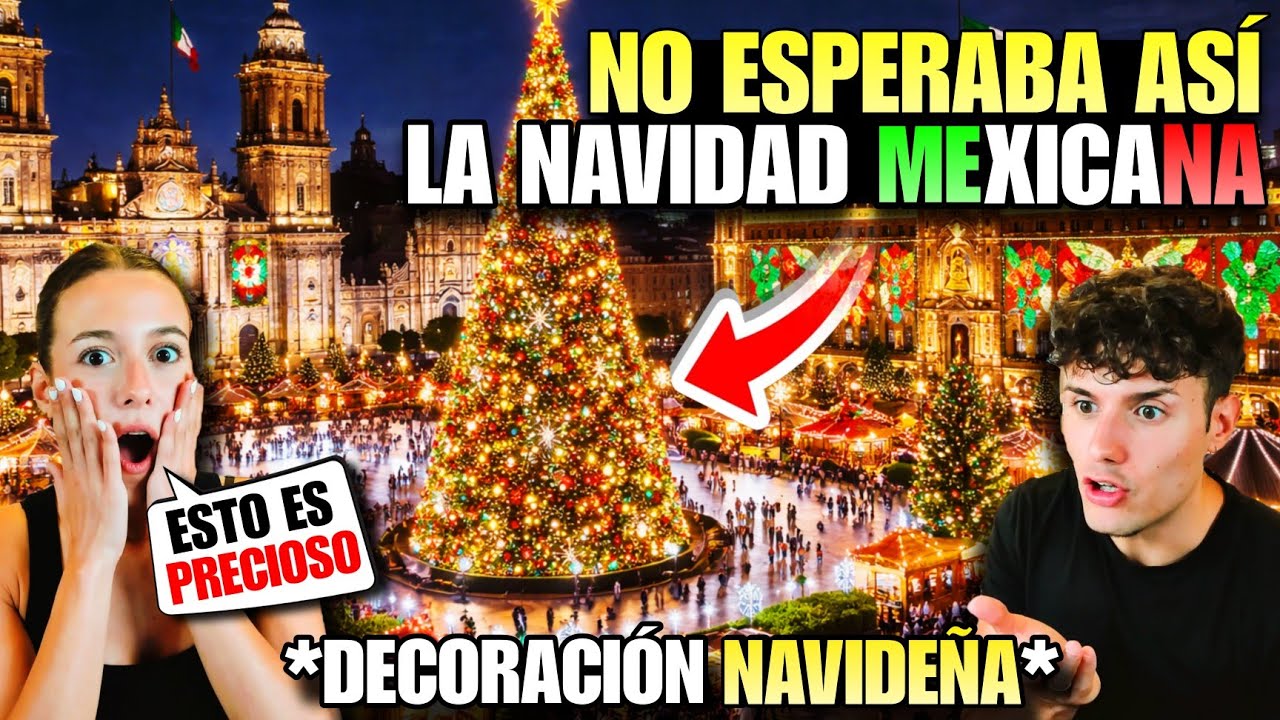 ESPAÑOLA CONOCIÓ la NAVIDAD en MÉXICO por PRIMERA VEZ y NO ESPERABA ESTO🇲🇽😱 *es UNA LOCURA*