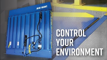 Blue Giant Vertical Storing Dock Leveler: Drive-Through Application