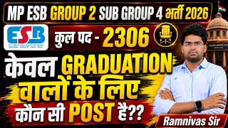 MP Group 2 Sub Group 4 भर्ती 2026 | केवल Graduation वालों के लिए कौन-कौन सी Post हैं? पूरी List screenshot 5