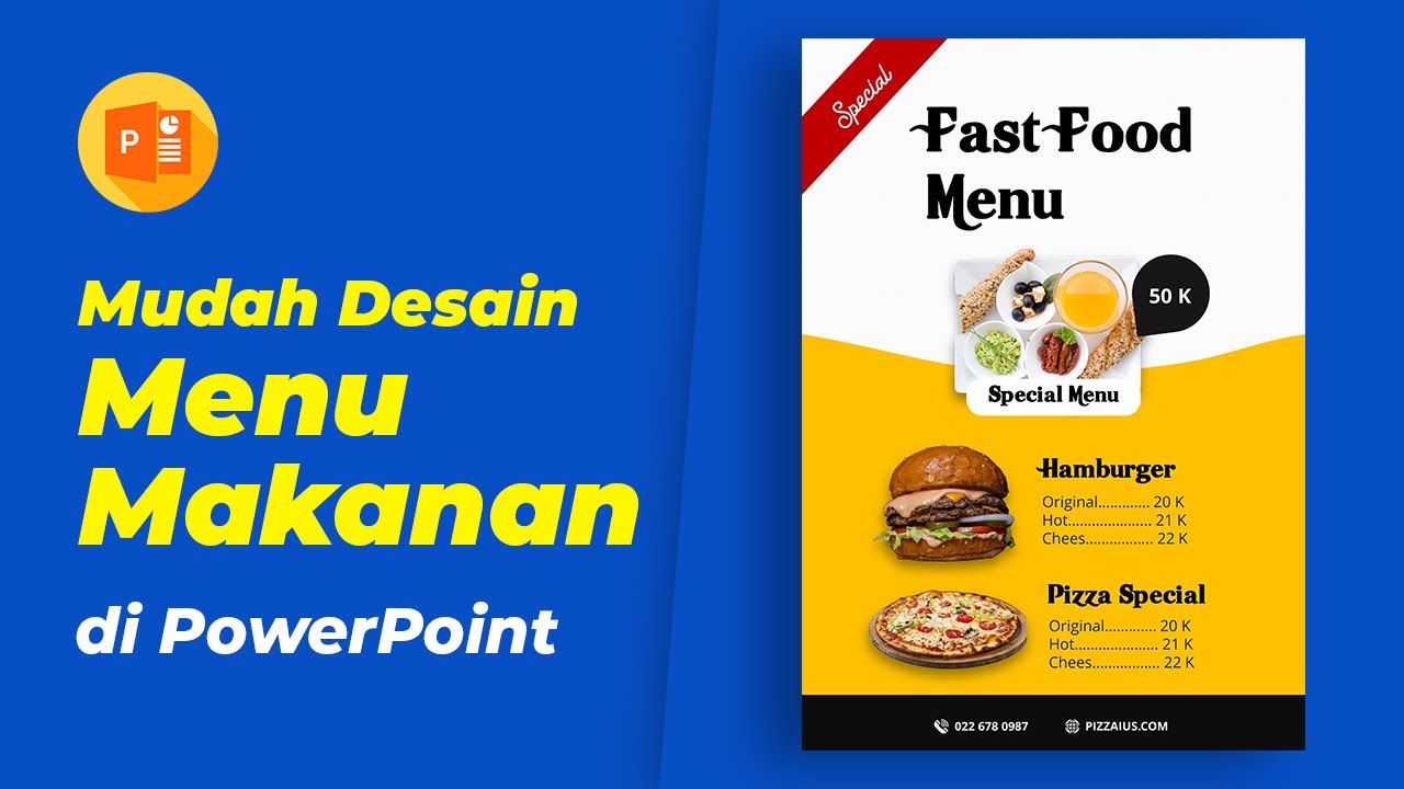 Cara Membuat Desain Menu Makanan  YouTube