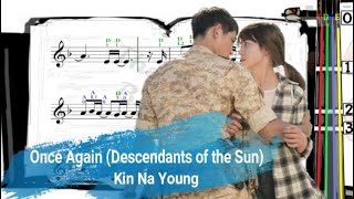 Once Again | Descendants of the Sun | Violin SHEET MUSIC [With Fingerings] | Kin Na Young [Level 5]