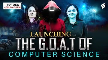 Launching Goat Of The Computer Science🔥| Decoding JRF 🔥| UGC NET By Testbook