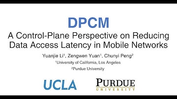 DPCM: A Control-Plane Perspective on Reducing Data Access Latency in Mobile Networks