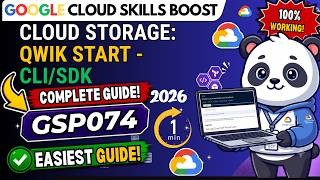 Cloud Storage: Qwik Start - CLI/SDK | #GSP074 | #qwiklabsarcade2026 | Complete Guide Google Cloud