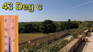 43°C Here in East Sussex at 15:00.  Way too hot! by Russell Platten 380 views 1 year ago 34 seconds