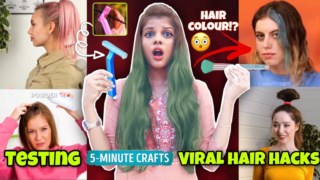 TESTING OUT VIRAL HAIR HACKS by 5 minute crafts | Jenni's Hacks