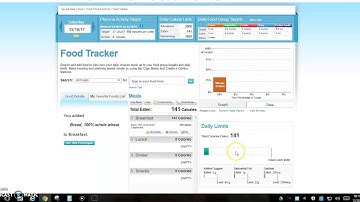 Nutrition Web Quest Food Tracker Website How To