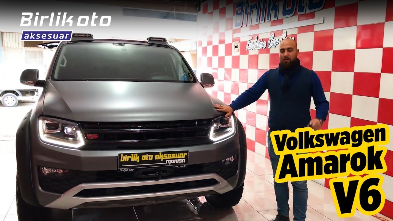 Volkswagen Amarok V6 // Metalik Gri Kaplama, Yan Dodik, Power Led