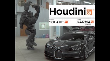 Bugatti Chiron Vs Monster - Houdini | Solaris - Karma Render