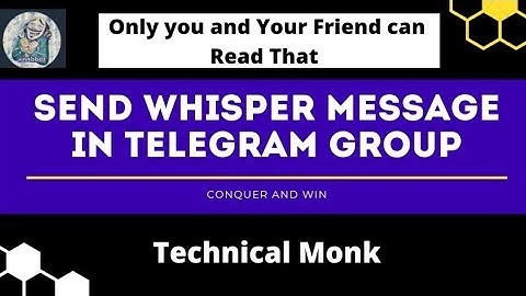 How to Send Whisper Text in Telegram | Whisper Message kaise send kare Telegram me | Whisper Bot