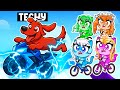 Dog Speed Runner Vs Cat Hunters In Bike Obby With MY CRAZY FAN GIRLS...