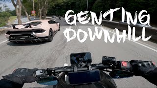 ⚫⚪⚫ . DOWNHILL GENTING . BEGINNER . PURE SOUND . SUZUKI GSX-8S . EP55