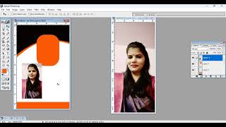 Company ID card design in photoshop