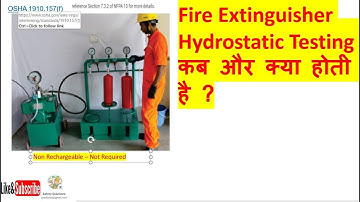 Hydrostatic Testing of Fire Extinguishers