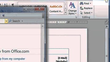 Microsoft Windows Word 2010 . Get started using templates in Word 2010.       www.windowstechet.com