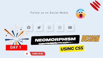 Day 1 - Neomorphism UI design in CSS  || Nepali Coading Community