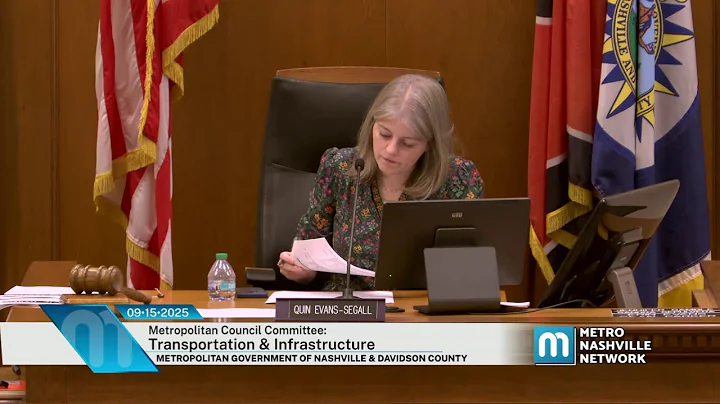 09/15/25 Metropolitan Council Committee: Transportation & Infrastructure