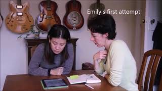 Say It: English Pronunciation app with content from Oxford - Emily practising 'comfortable' screenshot 4