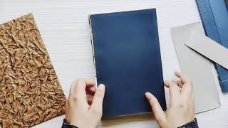 Famous Diy Sketchbook | Book binding timelapse |DIY Paper-faux leather cover book Profile