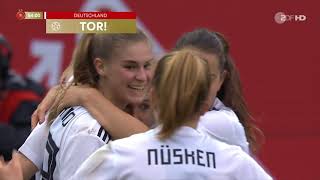 Frauenfussball WM 2023 Quali Deutschland  Serbien 2 Halbzeit