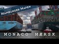 Monaco Maersk leaving Hamburg