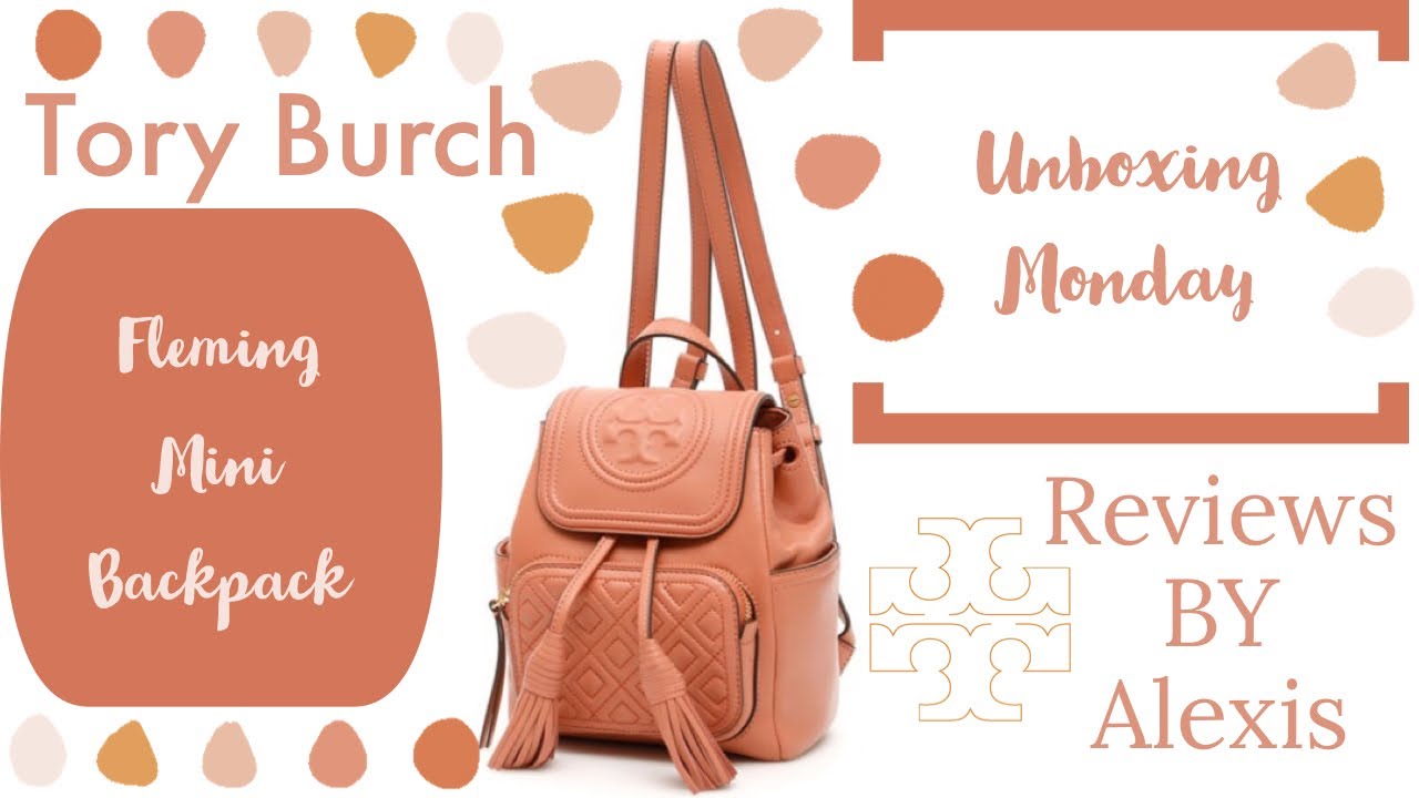 Tory Burch | Unboxing Monday | Fleming Mini Backpack | Review By Alexis -  YouTube