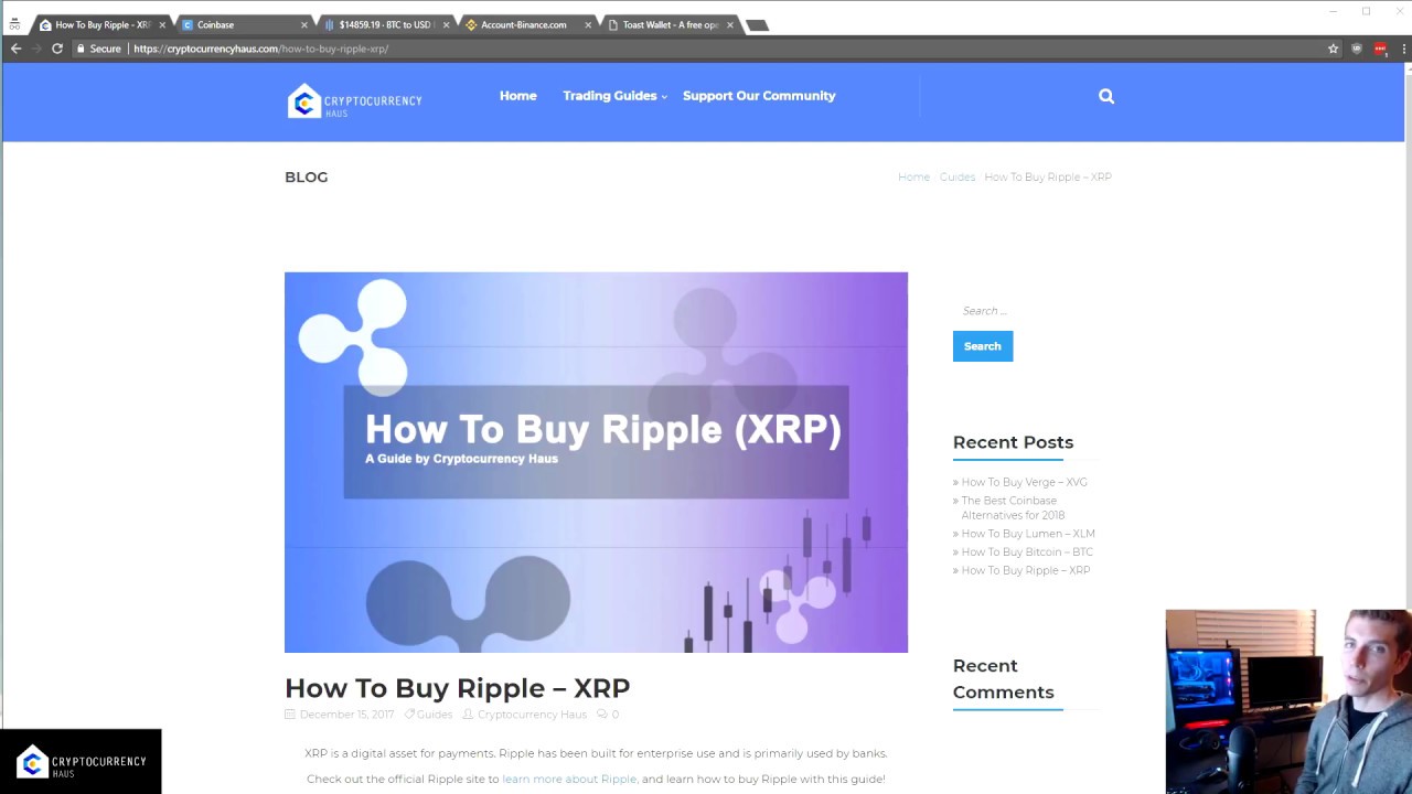 How To Buy Ripple Xrp With Coinbase And Binance Cryptocurrency Haus - 