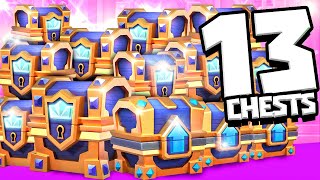 OPENING 13 NEW CHESTS in CLASH ROYALE