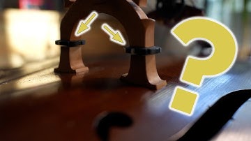 How bridge adjusters work on double bass!