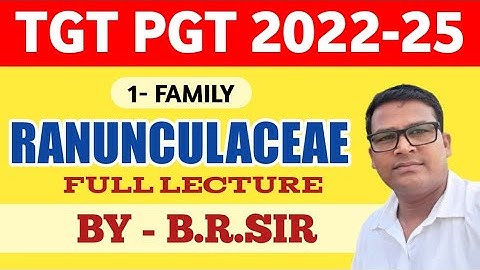 Family Ranunculaceae one shot lecture || Ranunculaceae best class taxonomy #Ranunculaceae