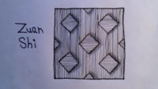Zentangle Pattern Zuan Shi