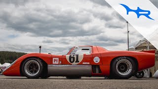 The 1969 mclaren m6gt is not only a pretty car to look at, it does its
part very well on side of exhaust note also. seeing this for first
tim...