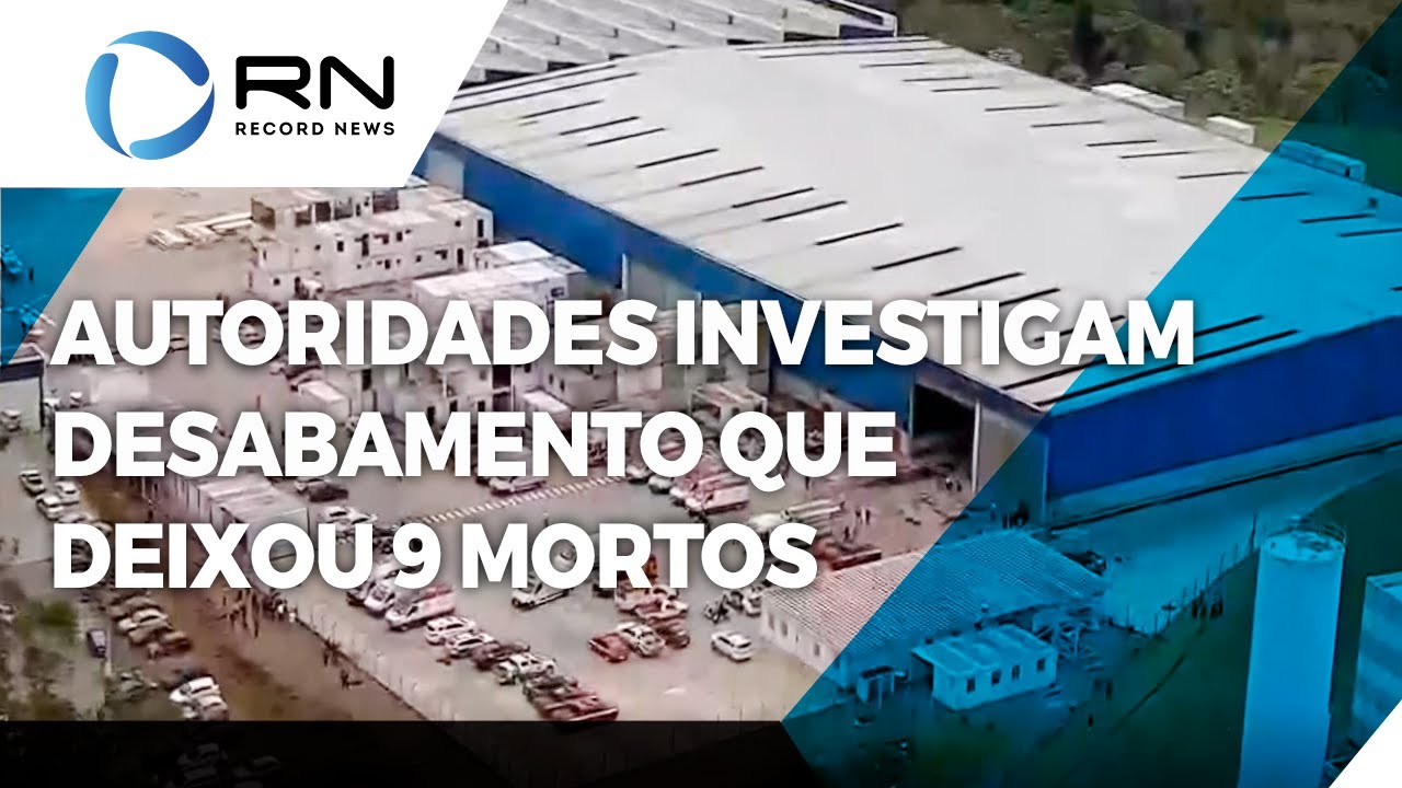 Autoridades investigam causas de desabamento de empresa em Itapecerica da Serra