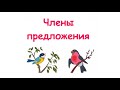 Русский язык. Подлежащее. Сказуемое. Главные и второстепенные члены предложения.