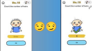 Brain out level 13 ||count the number of hairs ||#brainout