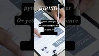 #shorts #bengaluru Hiring Python Developer | 0+ years of experience | Eduinq