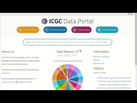 ICGC Data Portal Demo