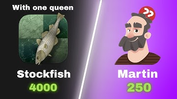 Can Stockfish beat Martin with only one queen!