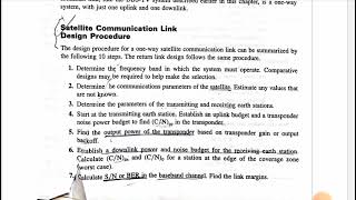 SC Module 3 Part 7 | Satellite Communication link | Design Procedure |
