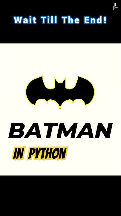 Bat Pattern🦇 | Batman Pattern Using Python Turtle💥🔥🧡💯 #shortvideo # ...