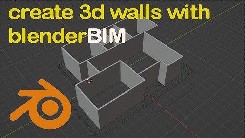 How to Create 3D Wall with BlenderBIM.