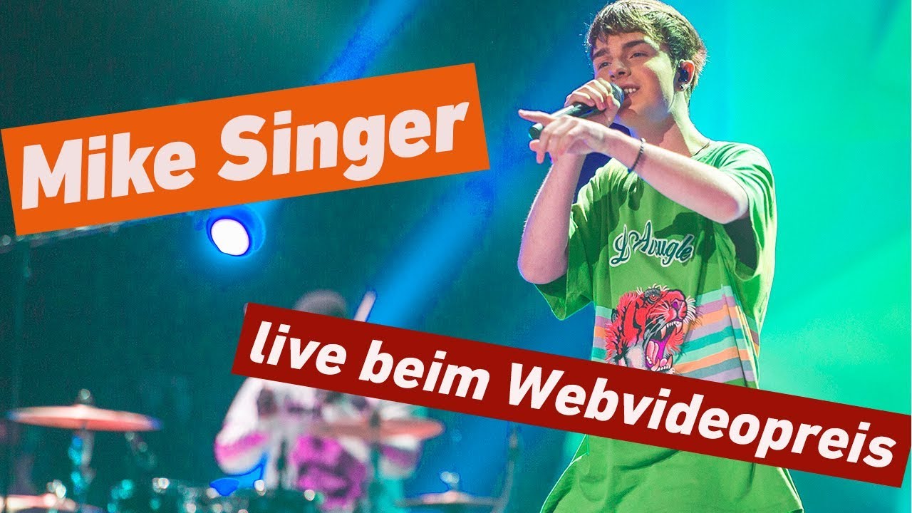 Mike Singer live beim Webvideopreis Deutschland!