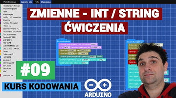 GENERATOR KODU ARDUINO: Zabawa ze zmiennymi INT i STRING - #09
