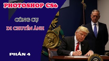 Photoshop cs6 - Bai 4 - Dùng công cụ move tool di chuyển ảnh