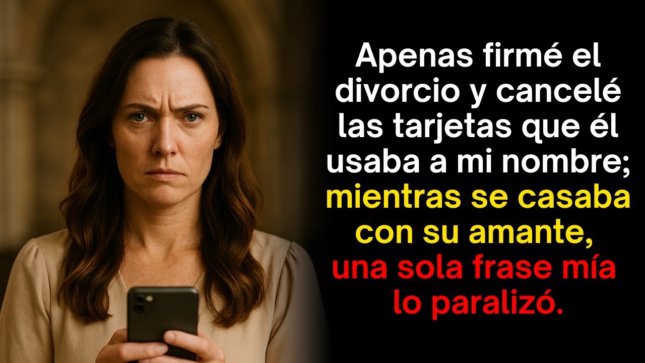 Después del divorcio, cancelé sus tarjetas. En plena boda con la amante, una frase mía lo paralizó.