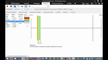 Using Browser Developer Tools to Examine Web Site Waterfalls