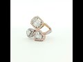 18kt Tri Gold Diamond Ring                             72977